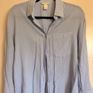 Light blue breezy summer top